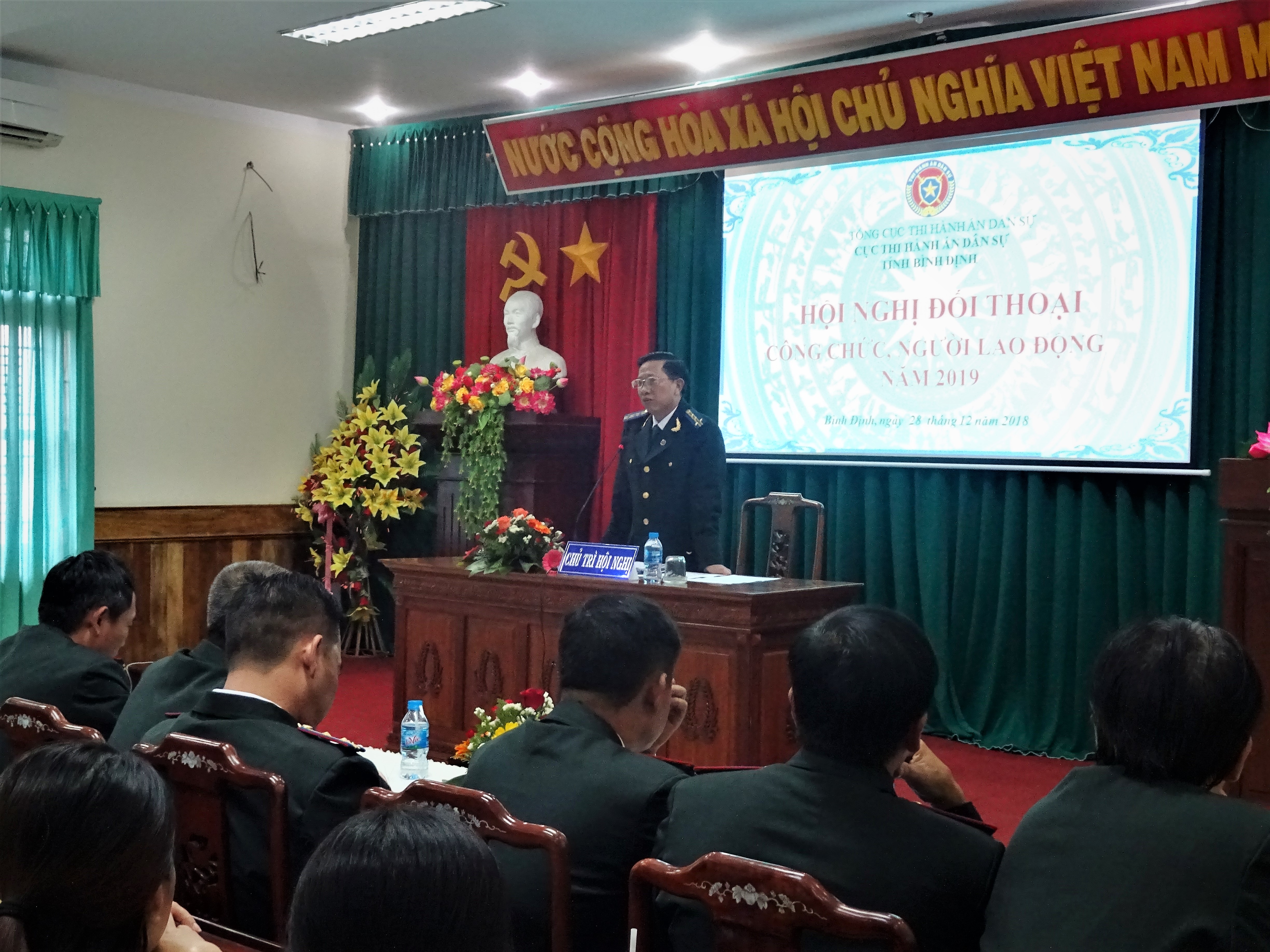 Cục Thi hành án dân sự tỉnh Bình Định tổ chức Hội nghị đối thoại công chức, người lao động năm 2019